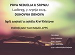 Duhovnu obnovu prve nedjelje u srpnju u Ludbregu predvodi p. Ivan Raljušić, misionar Krvi Kristove