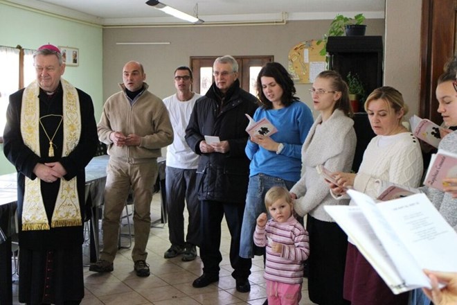 Biskup Mrzljak pohodio Zajednicu Cenacolo Sv. Josipa Radnika u Varaždinu