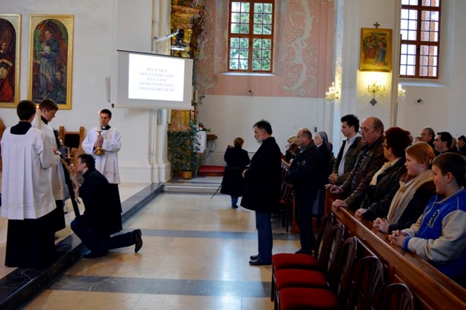 Služba Muke Gospodnje u varaždinskoj katedrali