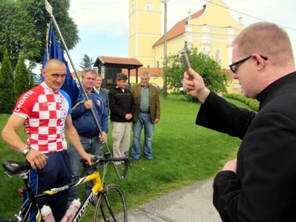 Mario Horvat iz župe Sveti Juraj na Bregu hodočasti biciklom u Lurd