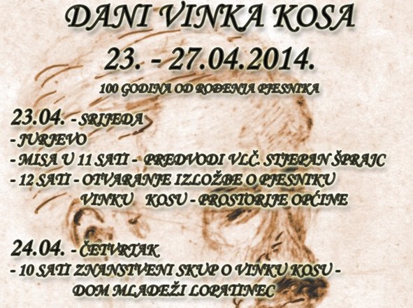 "Dani Vinka Kosa" u Svetom Jurju na Bregu