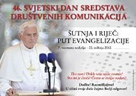 Poruka pape Benedikta XVI. za Svjetski dan sredstava društvenih komunikacija (2)